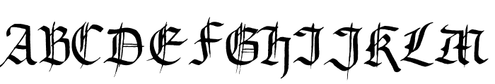 Gourdie Gothic Font LOWERCASE