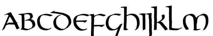 Gourdie Uncial Font UPPERCASE