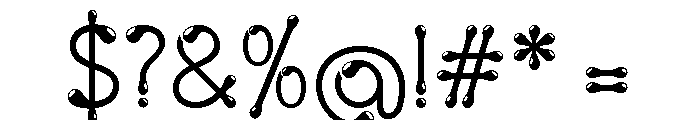Gouttes Medium Font OTHER CHARS