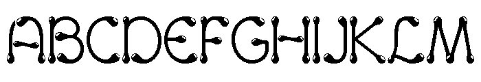 Gouttes Medium Font UPPERCASE