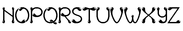 Gouttes Medium Font UPPERCASE