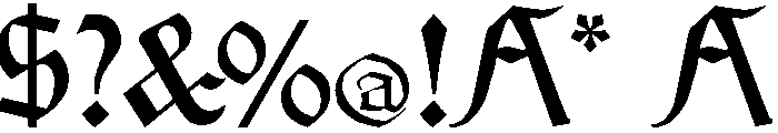 gotic ween Font OTHER CHARS