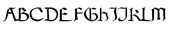 gotic ween Font UPPERCASE