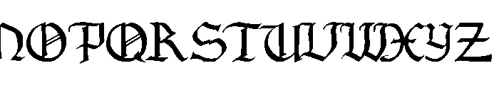 gotic ween Font UPPERCASE