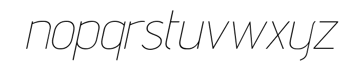 Advent Pro 100italic Font LOWERCASE