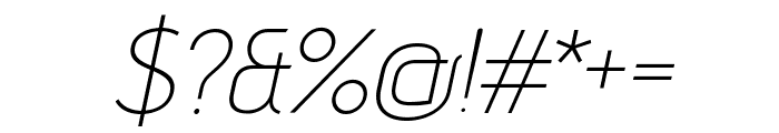 Advent Pro 200italic Font OTHER CHARS