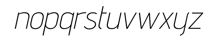 Advent Pro 200italic Font LOWERCASE