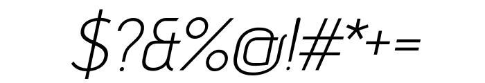 Advent Pro 300italic Font OTHER CHARS