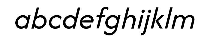 Afacad Italic Font LOWERCASE