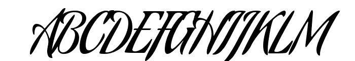 Aguafina Script regular Font UPPERCASE