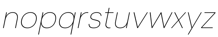 Albert Sans 100italic Font LOWERCASE