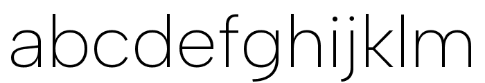 Albert Sans 200 Font LOWERCASE