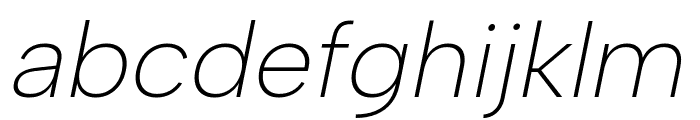 Albert Sans 200italic Font LOWERCASE