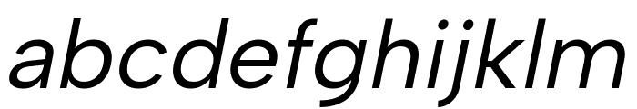 Albert Sans Italic Font LOWERCASE