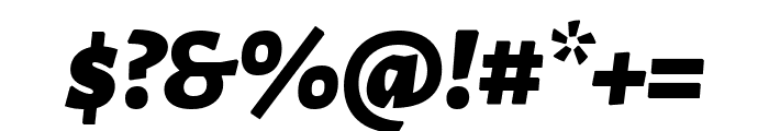Alegreya Sans 900italic Font OTHER CHARS