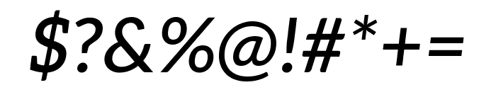 Aleo 500italic Font OTHER CHARS