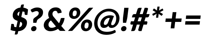 Aleo 800italic Font OTHER CHARS