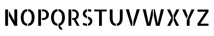 Allerta Stencil regular Font UPPERCASE