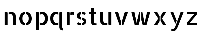 Allerta Stencil regular Font LOWERCASE