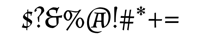 Almendra SC regular Font OTHER CHARS