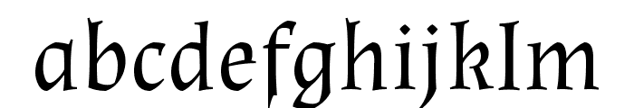 Almendra regular Font LOWERCASE