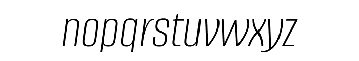 Alumni Sans 200italic Font LOWERCASE