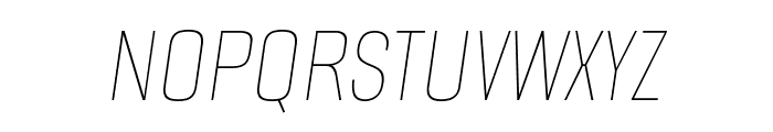 Alumni Sans Pinstripe Italic Font UPPERCASE