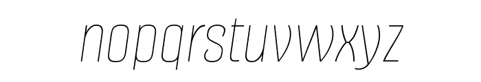 Alumni Sans Pinstripe Italic Font LOWERCASE