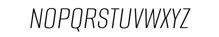 Alumni Sans SC 200italic Font UPPERCASE