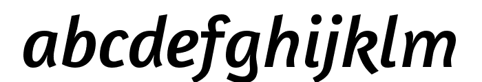 Amaranth italic Font LOWERCASE