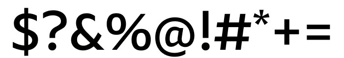 Amiko 600 Font OTHER CHARS