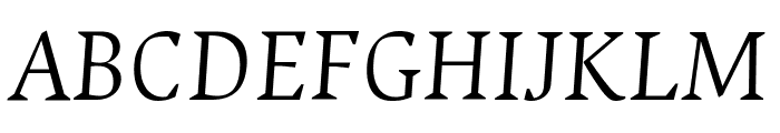 Ancizar Serif 300italic Font UPPERCASE