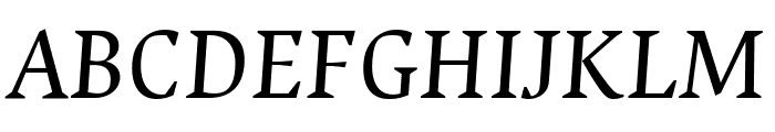 Ancizar Serif Italic Font UPPERCASE