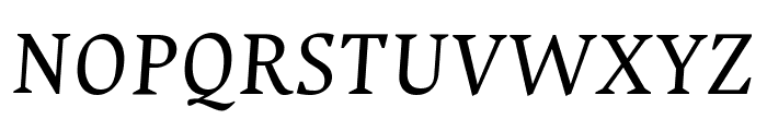 Ancizar Serif Italic Font UPPERCASE