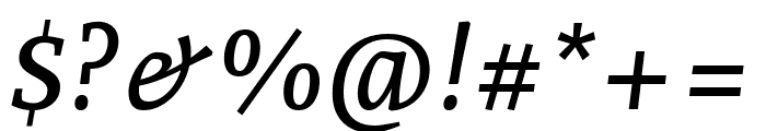 Andada Pro 500italic Font OTHER CHARS