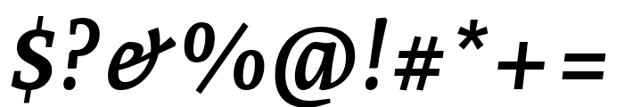 Andada Pro 700italic Font OTHER CHARS