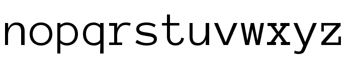 Anonymous Pro regular Font LOWERCASE