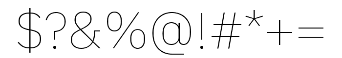 Anuphan 100 Font OTHER CHARS