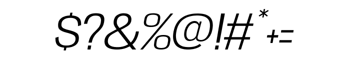 Anybody 300italic Font OTHER CHARS