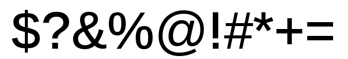 Arimo 500 Font OTHER CHARS