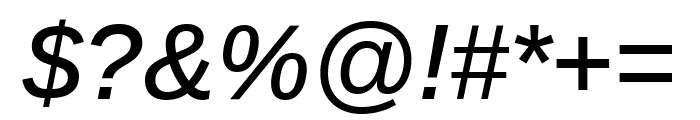 Arimo 500italic Font OTHER CHARS