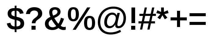 Arimo 600 Font OTHER CHARS