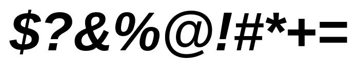 Arimo 700italic Font OTHER CHARS
