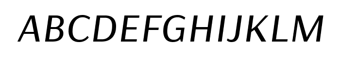 Arsenal SC Italic Font LOWERCASE