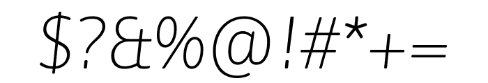 Asap 100italic Font OTHER CHARS
