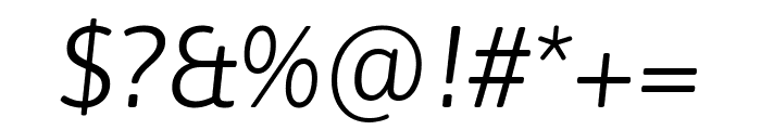 Asap 300italic Font OTHER CHARS