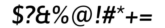 Asap 500italic Font OTHER CHARS