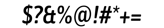Asap Condensed 500italic Font OTHER CHARS