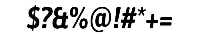 Asap Condensed 600italic Font OTHER CHARS