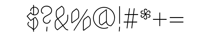 Astloch regular Font OTHER CHARS
